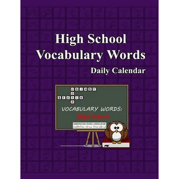 Whimsy Word Search, High School Vocabulary Words - Daily Calendar - in ASL - Paperback