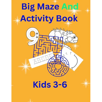 Big Maze And Activity Book Kids 3-6 - Paperback