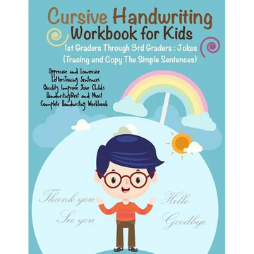 Cursive Handwriting Workbook for Kids: 1st Graders Through 3rd Graders: Jokes Q & A: (Tracing and Copy The Simple Sentences) - Paperback