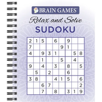 Brain Games - Relax and Solve: Sudoku (Purple) - Spiral