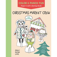 Christmas Market Crew: Paper Craft Coloring Book - Paperback