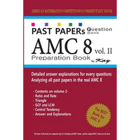 Past Papers Question Bank AMC8 [volume 2]: amc8 math preparation book - Paperback