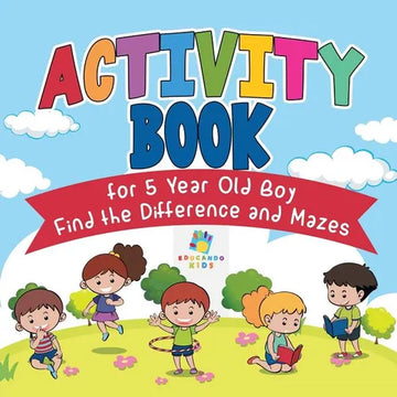 Activity Book for 5 Year Old Boy Find the Difference and Mazes - Paperback