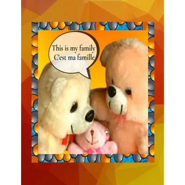 This is my family C'est ma famille: A bilingual English French children's colourful family photo book and beginner book for learning French - Paperback