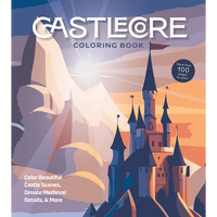 Castlecore Coloring Book: Color Beautiful Castle Scenes, Ornate Medieval Details & More - Paperback