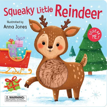 Squeaky Little Reindeer: Board Book with Squeaky Plush Toy - Board Book