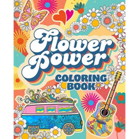 Flower Power Coloring Book: Over 45 Images - Paperback