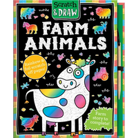 Scratch and Draw Farm Animals - Hardcover