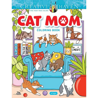 Creative Haven Cat Mom Coloring Book - Paperback