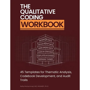 The Qualitative Coding Workbook: 45 Templates for Thematic Analysis, Codebook Development, and Audit Trails - Paperback