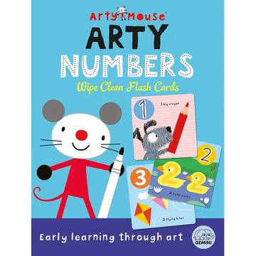 Arty Mouse Numbers Wipe Clean Flash Cards: Number and Counting Practice for Preschool and Early Learners - Hardcover