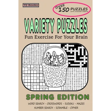 Variety Puzzles Spring Edition: Fun Exercise For Your Brain - Paperback