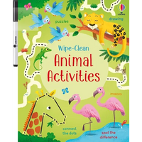 Wipe-Clean Animal Activities - Paperback
