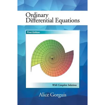 Ordinary Differential Equations: First Edition - Paperback