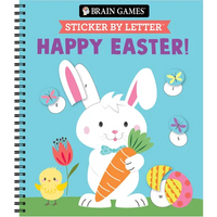 Brain Games - Sticker by Letter: Happy Easter! - Spiral