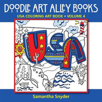 USA Coloring Art Book - Paperback