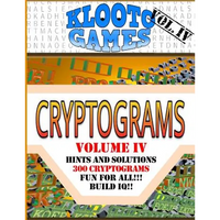 KLOOTO Games CRYPTOGRAMS Vol. IV - Paperback