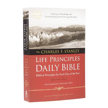 Charles F. Stanley Life Principles Daily Bible-NASB - Paperback