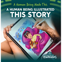 A Human Being Illustrated This Story - Library Binding