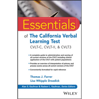 Essentials of the California Verbal Learning Test: Cvlt-C, Cvlt-2, & Cvlt3 - Paperback