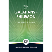 The Readable Bible: Galatians - Philemon - Paperback