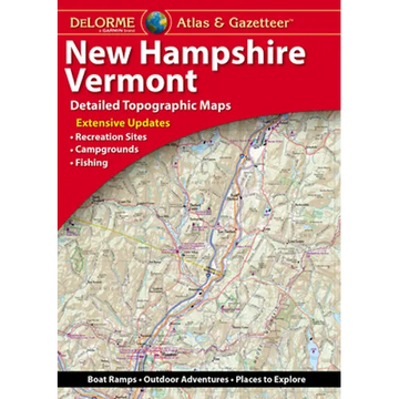 Delorme Atlas & Gazetteer New Hampshire/Vermont - Paperback
