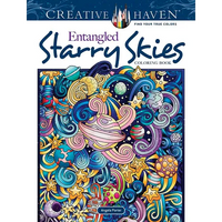 Creative Haven Entangled Starry Skies Coloring Book - Paperback