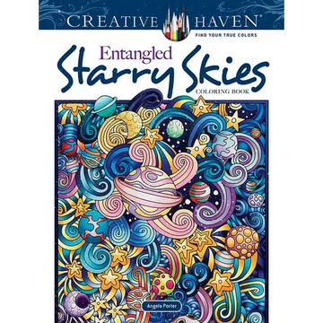 Creative Haven Entangled Starry Skies Coloring Book - Paperback