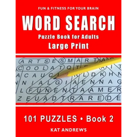 Word Search Puzzle Book for Adults: Large Print 101 Puzzles - Book 2 - Paperback