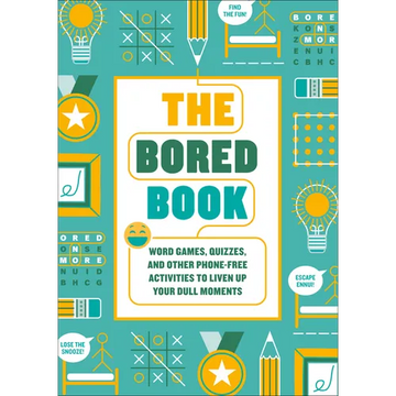 The Bored Book: Word Games, Quizzes, and Other Phone-Free Activities to Liven Up Your Dull Moments--An Activity Book for Adults - Paperback
