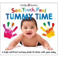 See, Touch, Feel: Tummy Time - Board Book
