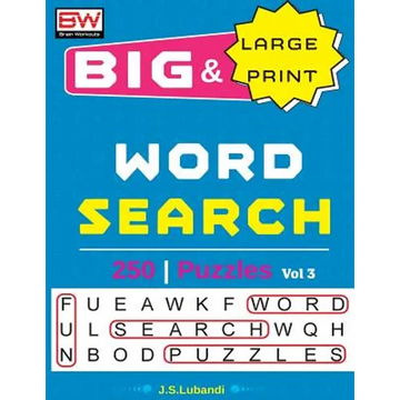 BIG & Large Print WORD SEARCH Puzzles - Paperback