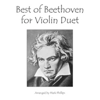 Best of Beethoven for Violin Duet - Paperback