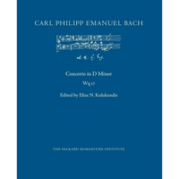 Concerto in D Minor, Wq 17 - Paperback