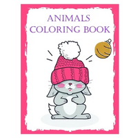 Animals coloring book: Super Cute Kawaii Animals Coloring Pages - Paperback