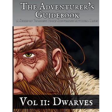 Dwarves: A Coloring Book Showcasing a Mythical Race - Paperback