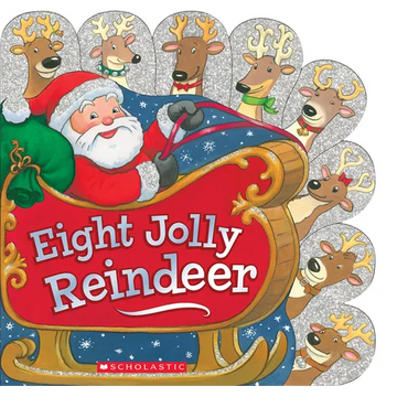 Eight Jolly Reindeer - Board Book