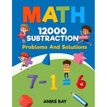 Math 12000 Subtraction: Problems And Solutions - Paperback