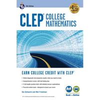 Clep(r) College Mathematics, 4th Ed., Book + Online - Paperback