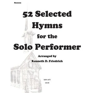 52 Selected Hymns for the Solo Performer-bassoon version - Paperback