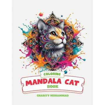 Mandala Cat Coloring - Paperback