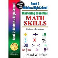 Mastering Essential Math Skills, Book 2, Middle Grades/High School: Re-designed Library Version - Paperback