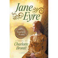 Jane Eyre (LARGE PRINT, Extended Biography): Large Print Edition - Paperback