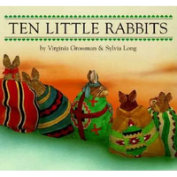 Ten Little Rabbits Board Book - Board Book