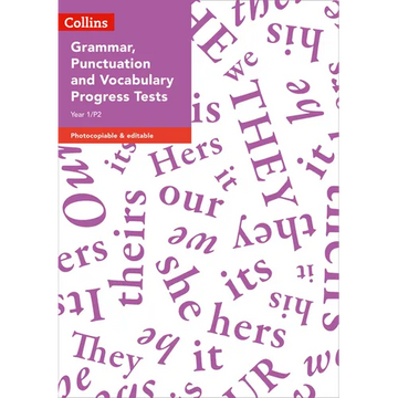 Year 1/P2 Grammar, Punctuation and Vocabulary Progress Tests - Paperback