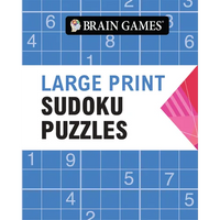 Brain Games - Large Print Sudoku Puzzles (Arrow - 384 Pages) - Paperback