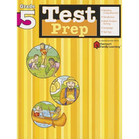 Test Prep: Grade 5 (Flash Kids Harcourt Family Learning) - Paperback
