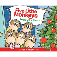 Five Little Monkeys Looking for Santa: A Christmas Holiday Book for Kids - Hardcover