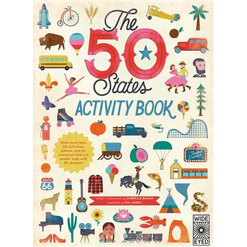 The 50 States: Activity Book: Maps of the 50 States of the USA - Paperback