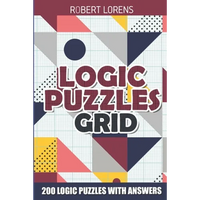 Logic Puzzles Grid: Galaxies Puzzles - 200 Logic Puzzles with Answers - Paperback